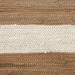 Stone/White Stripe Rag Rug 2X3Ft