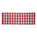 Red & White Buffalo Check Rag Rug 2Ft 3Inx6Ft