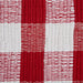 Red & White Buffalo Check Rag Rug 2Ft 3Inx6Ft