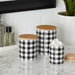 Black & White Buffalo Check Ceramic Canister