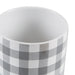 Gray & White Buffalo Check Ceramic Canister Set