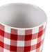 Red & White Buffalo Check Ceramic Canister Set