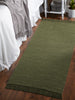 Sage & Off White 2-Tone Ribbed Rug 2Ft 6Inx6Ft