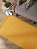 Honey Gold & Off White 2-Tone Ribbed Rug 2Ft 6Inx6Ft