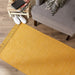 Honey Gold & Off White 2-Tone Ribbed Rug 2Ft 6Inx6Ft