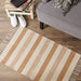 Stone Combo Stripe Hand-Loomed Rug 2X3 Ft