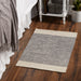 Gray Variegated Border Hand-Loomed Rug 2X3 Ft