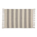 Gray Ticking Stripe Hand-Loomed Rug 2X3 Ft