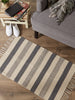 Gray Combo Stripe Hand-Loomed Rug 2X3 Ft