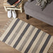 Gray Combo Stripe Hand-Loomed Rug 2X3 Ft