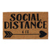 Social Distance 6Ft Doormat