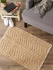 Off White With Natural Jute Chevron Hand-Loomed Rug 2X3 Ft