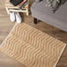 Off White With Natural Jute Chevron Hand-Loomed Rug 2X3 Ft