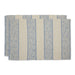 Stonewash Blue Variegated Stripe Recycled Yarn Rug 2X3 Ft set of 2