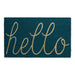 Storm Blue Hello Doormat