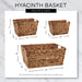 Gray Wash Hyacinth Basket Set of 3