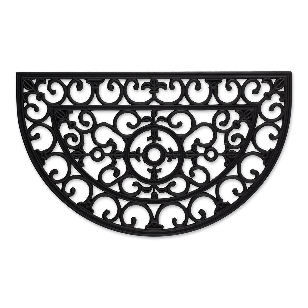 Scroll Half Moon Rubber Doormat