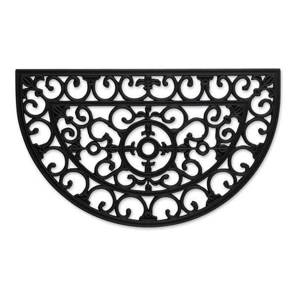 Scroll Half Moon Rubber Doormat