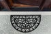 Scroll Half Moon Rubber Doormat