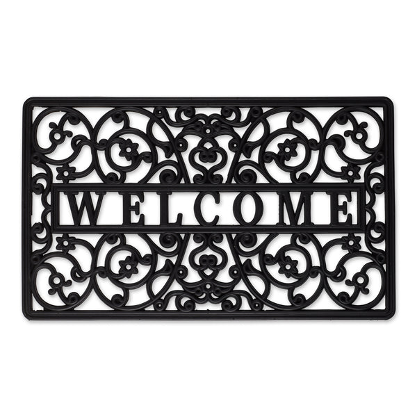 Welcome Scroll Rubber Doormat