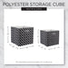 Polyester Cube Solid Stonewash Blue Square 13 x 13 x 13