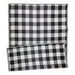 Black & White Buffalo Check Outdoor Rug 5X8 Ft