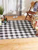 Black & White Buffalo Check Outdoor Rug 5X8 Ft