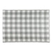 Gray & White Buffalo Check Outdoor Rug 4X6 Ft