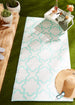 Aqua Lattice Outdoor Floor Runner 3X6 Ft