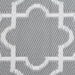 Gray Lattice Outdoor Rug 5X8 Ft