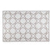 Stone & White Lattice Outdoor Rug 4X6 Ft