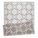 Stone & White Lattice Outdoor Rug 4X6 Ft