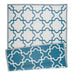 Storm Blue & White Lattice Outdoor Rug 4X6 Ft