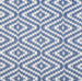 French Blue Diamond Outdoor Rug 4X6 Ft