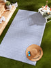 French Blue Diamond Outdoor Rug 4X6 Ft