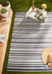 Urban Multi Tone Stripe Outdoor Rug 4X6 Ft