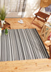 Urban Multi Tone Stripe Outdoor Rug 4X6 Ft