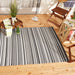 Urban Multi Tone Stripe Outdoor Rug 4X6 Ft