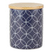 Nautical Blue And White Mixed Print Ceramic Canister