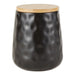 Black Matte Dimple Texture Ceramic Canister Set