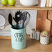 Aqua Stir It Up Ceramic Utensil Holder