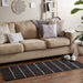 Black & Cream Farmhouse Check Rug 2Ft 3Inx6Ft