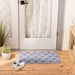 Gray Lattice Tufted Mat 17.75X29.5