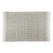 Natural And Gray Diamond Textured Hand-Loomed Rug 4X6 Ft