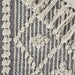 Natural And Gray Diamond Textured Hand-Loomed Rug 4X6 Ft