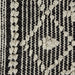 Natural And Black Diamond Textured Hand-Loomed Runner 2Ft 3Inx6Ft