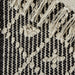 Natural And Black Diamond Textured Hand-Loomed Runner 2Ft 3Inx6Ft