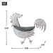 Rooster Galvanized Wall Planter