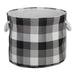 Polyester Bin Tri Color Black Round Large