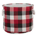 Polyester Bin Tri Color Cardinal Red Round Large